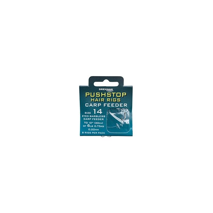 Drennan Pushstop Hair Rigs 12" - 30cm.